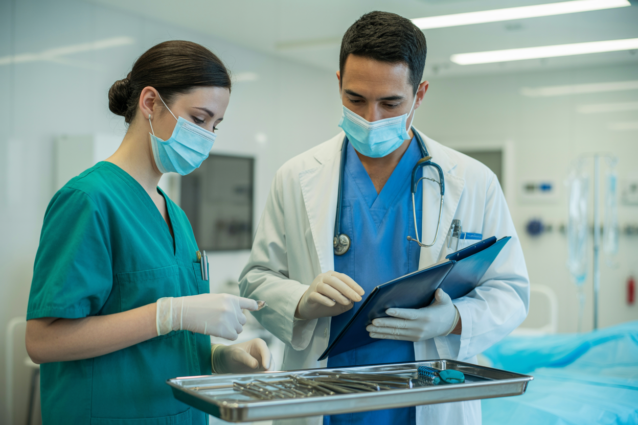 arts aan het voorbereiden